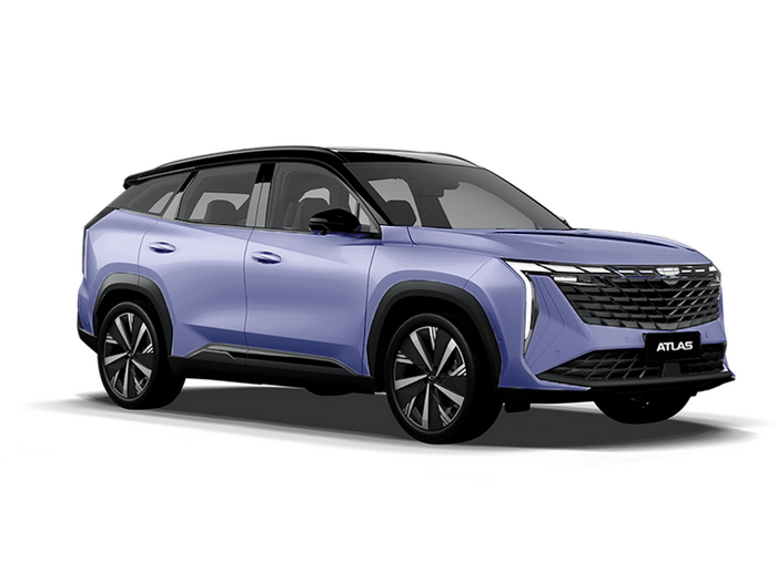 Geely Atlas New Серо-голубой металлик